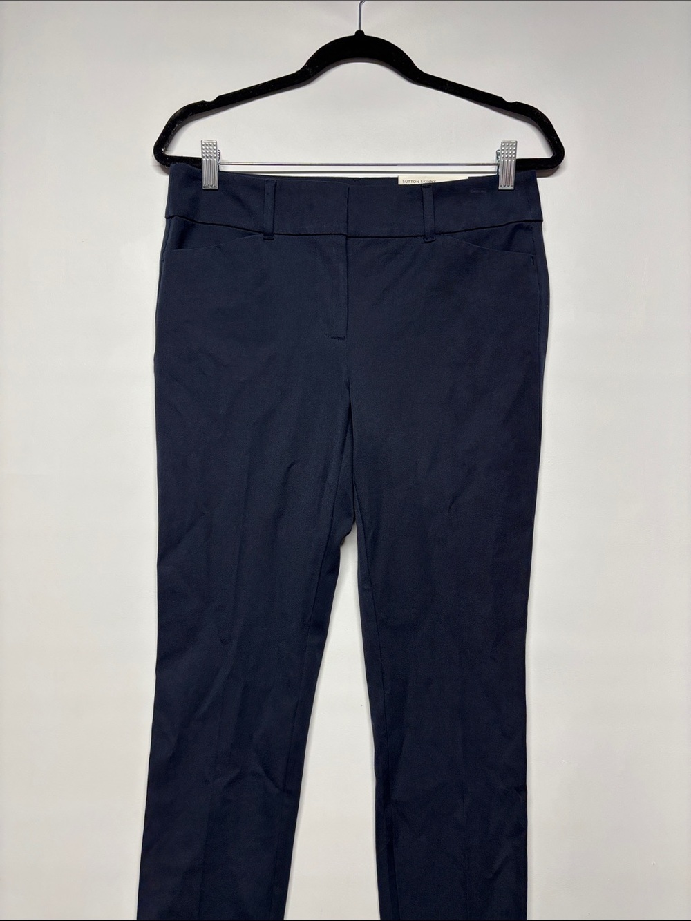 ✨ LOFT Outlet Sutton Skinny Ankle Mid Rise Pants Navy Size 4 NWT - Picture 3 of 15